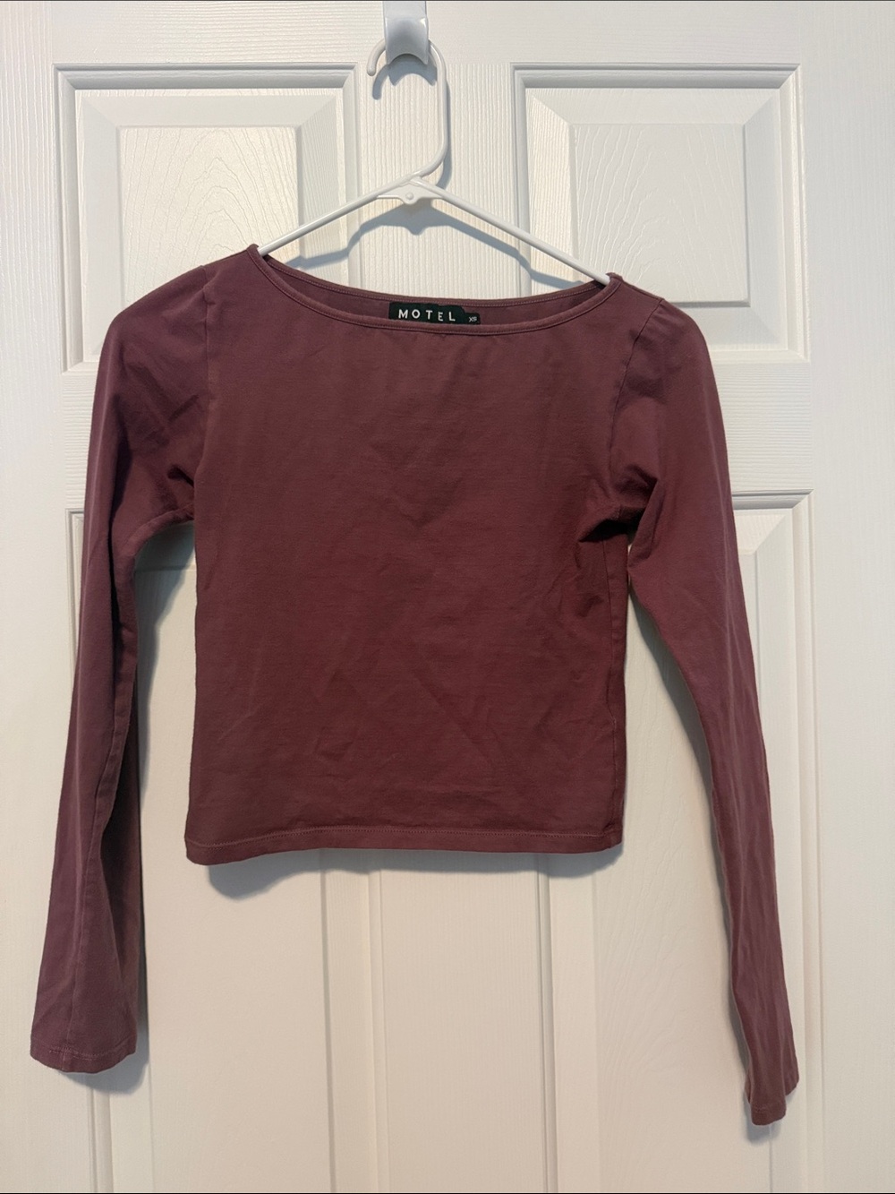 Motel Rocks cropped long sleeve T